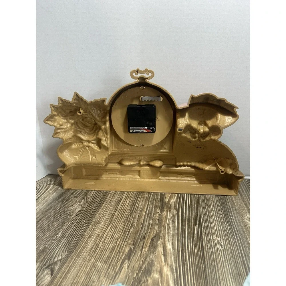 VTG Burwood Cat/kitten Country Clock WORKS‎